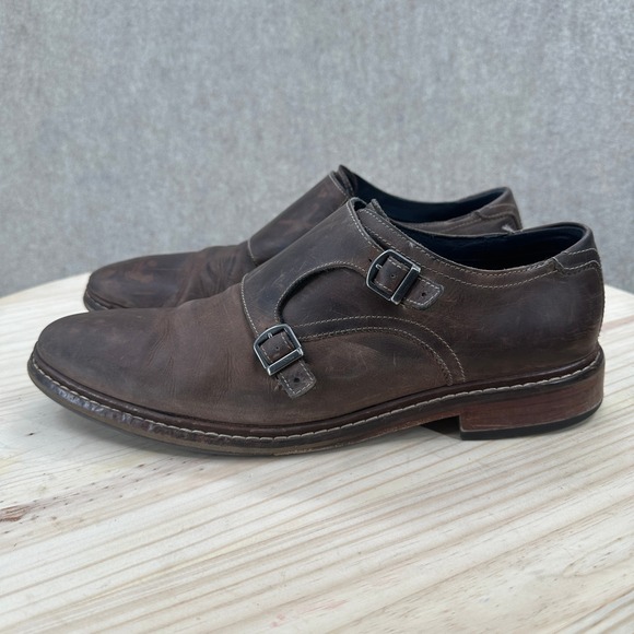 Cole Haan Distressed Nubuck Leather Double Monk Strap Dress 10.5 Shoes main image 6